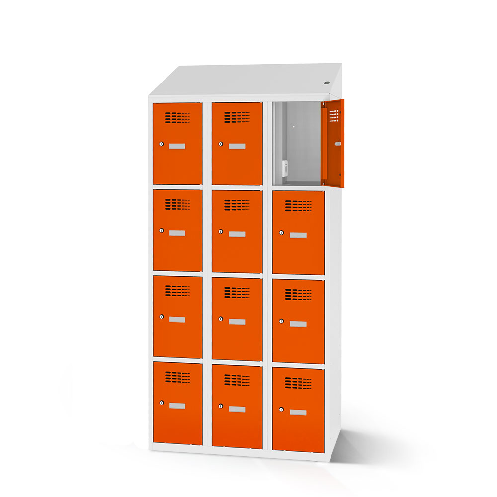Fächerschrank mit Stromanschluss